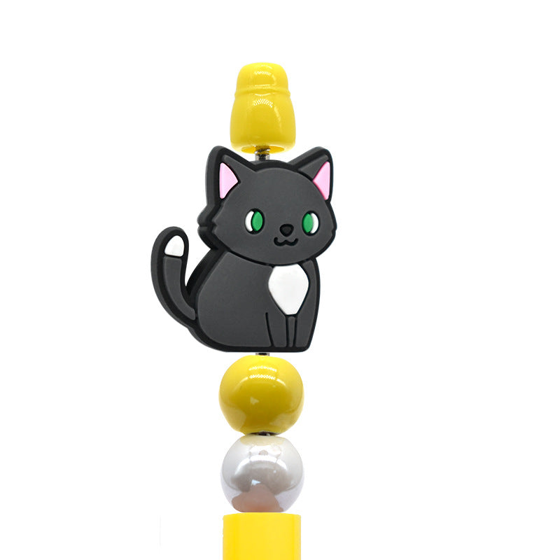 Wholesale  Random 100pcs/pack   Cartoon pet cat beads  Focal Beads
