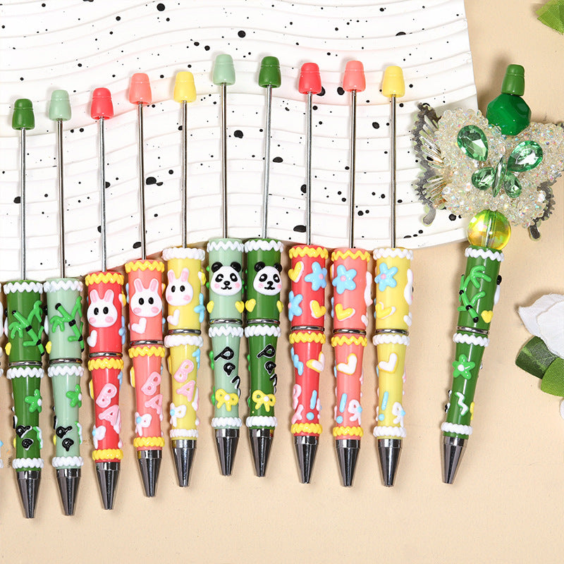 Wholesale 5pcs/pack Panda Rabbit Beadable Pen