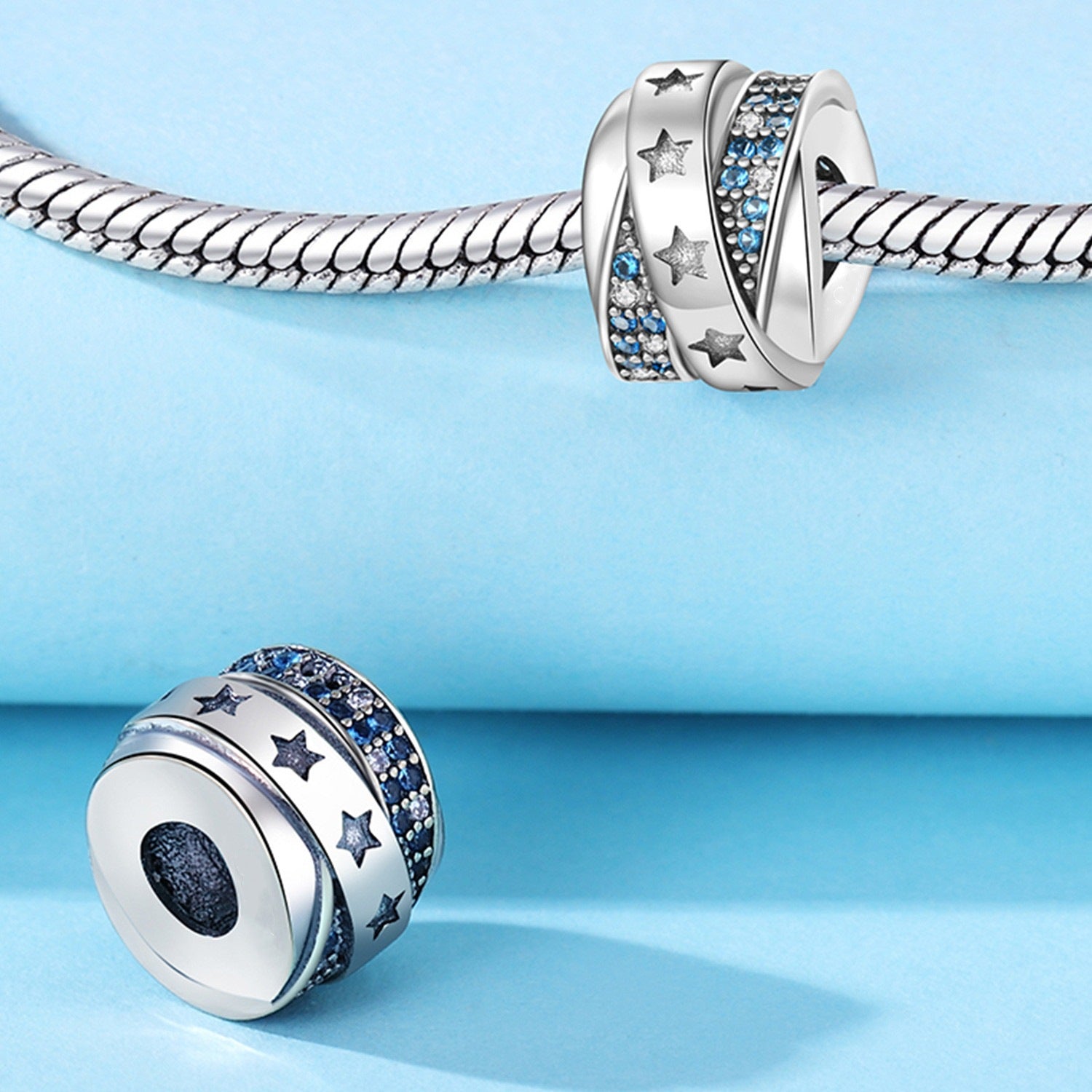 Wholesale Sun Moon Stars Diamonds Silver Plated Charms