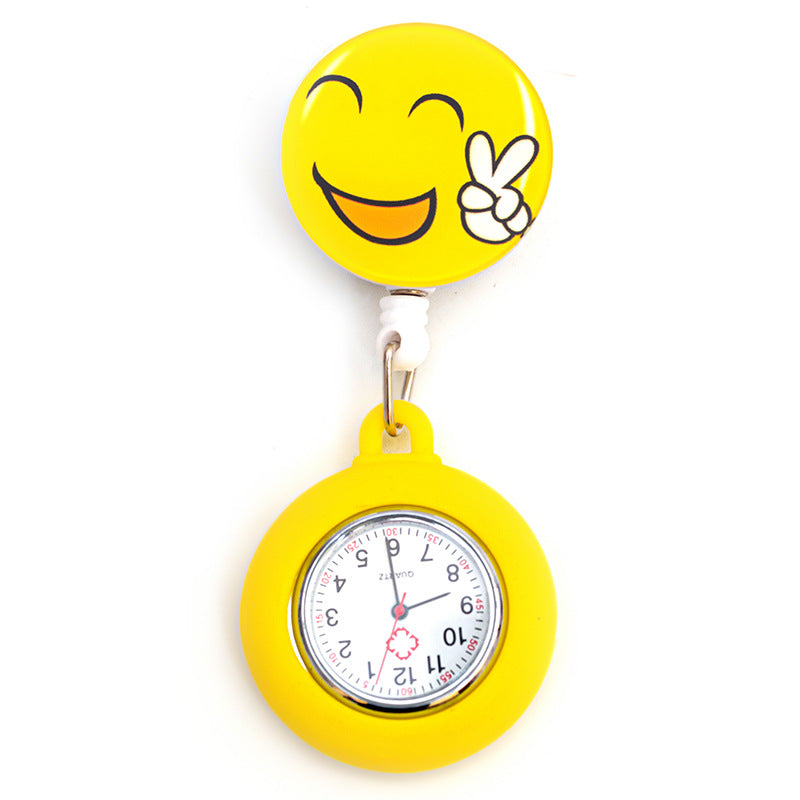 Wholesale Silicone Cartoon Telescopic Nurse Pocket Watch