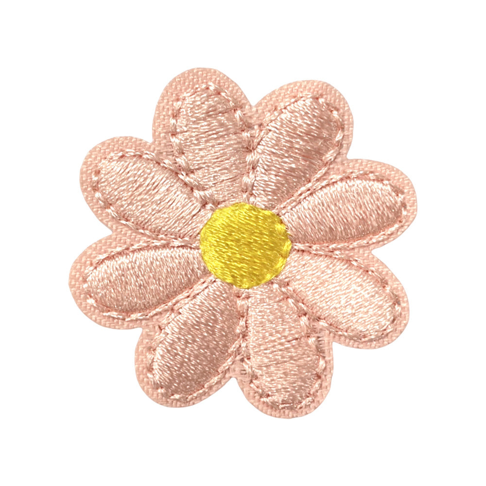 Wholesale Adhesive Backed Embroidered Patch With Colorful Sunflower Design For Coats Fashion Accessory