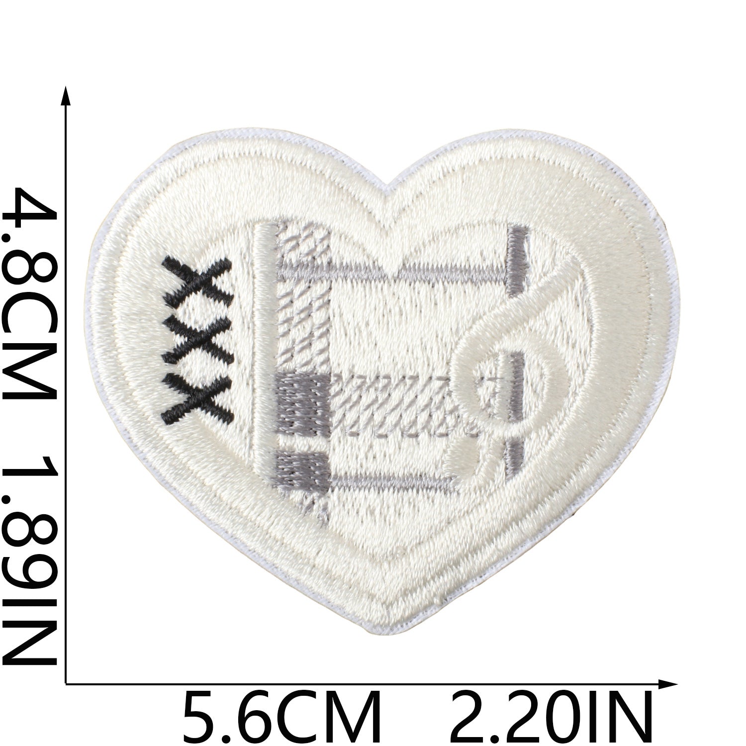 Wholesale Music Note Embroidered Patches For Clothing DIY Repair Decorative Self Adhesive Craft Accessory