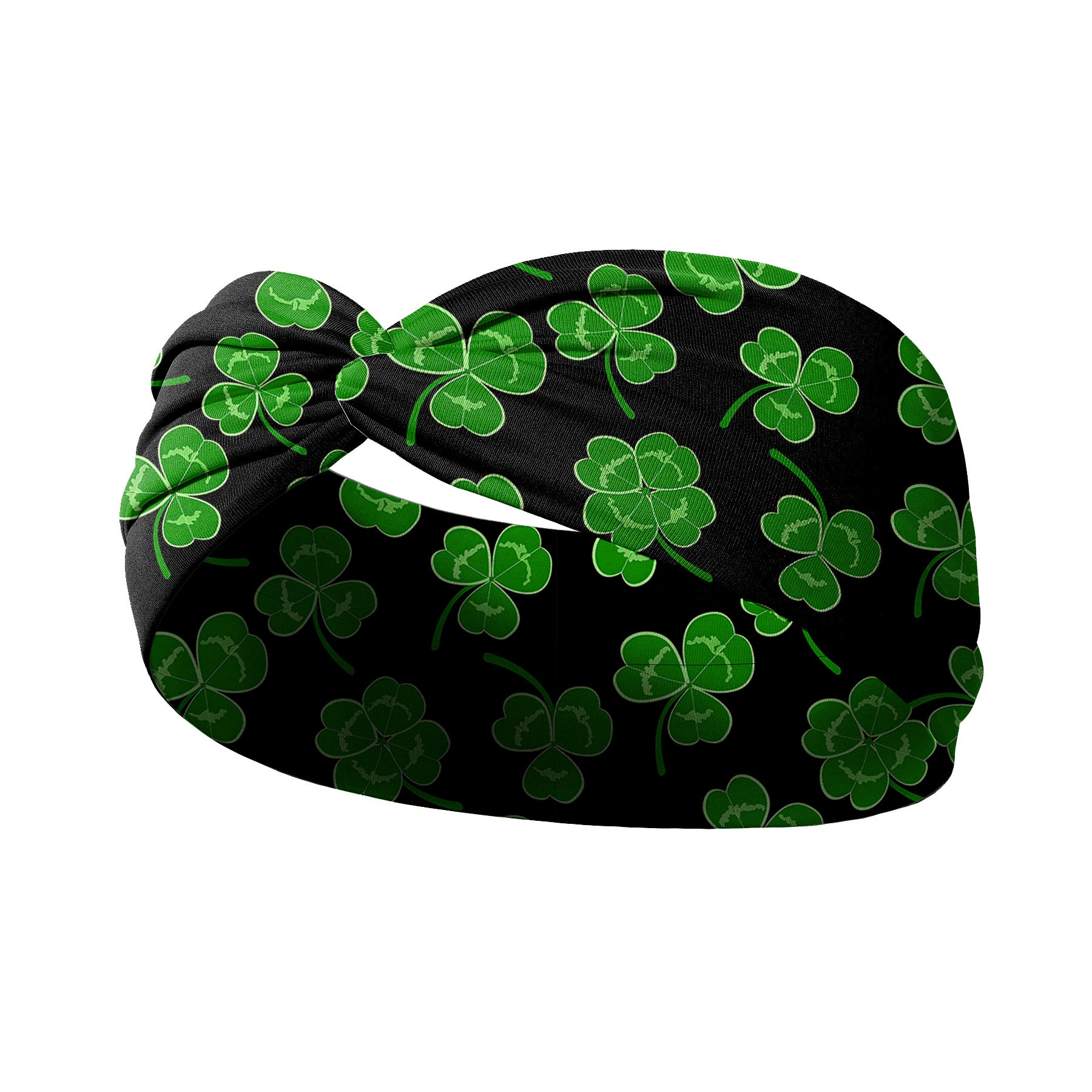 Wholesale St.  Patrick' s Day clover print cross headband