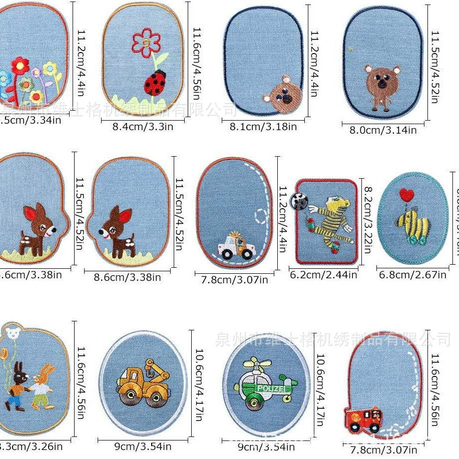 Wholesale Cartoon Rabbit Large Clothing Embroidery DIY Patches