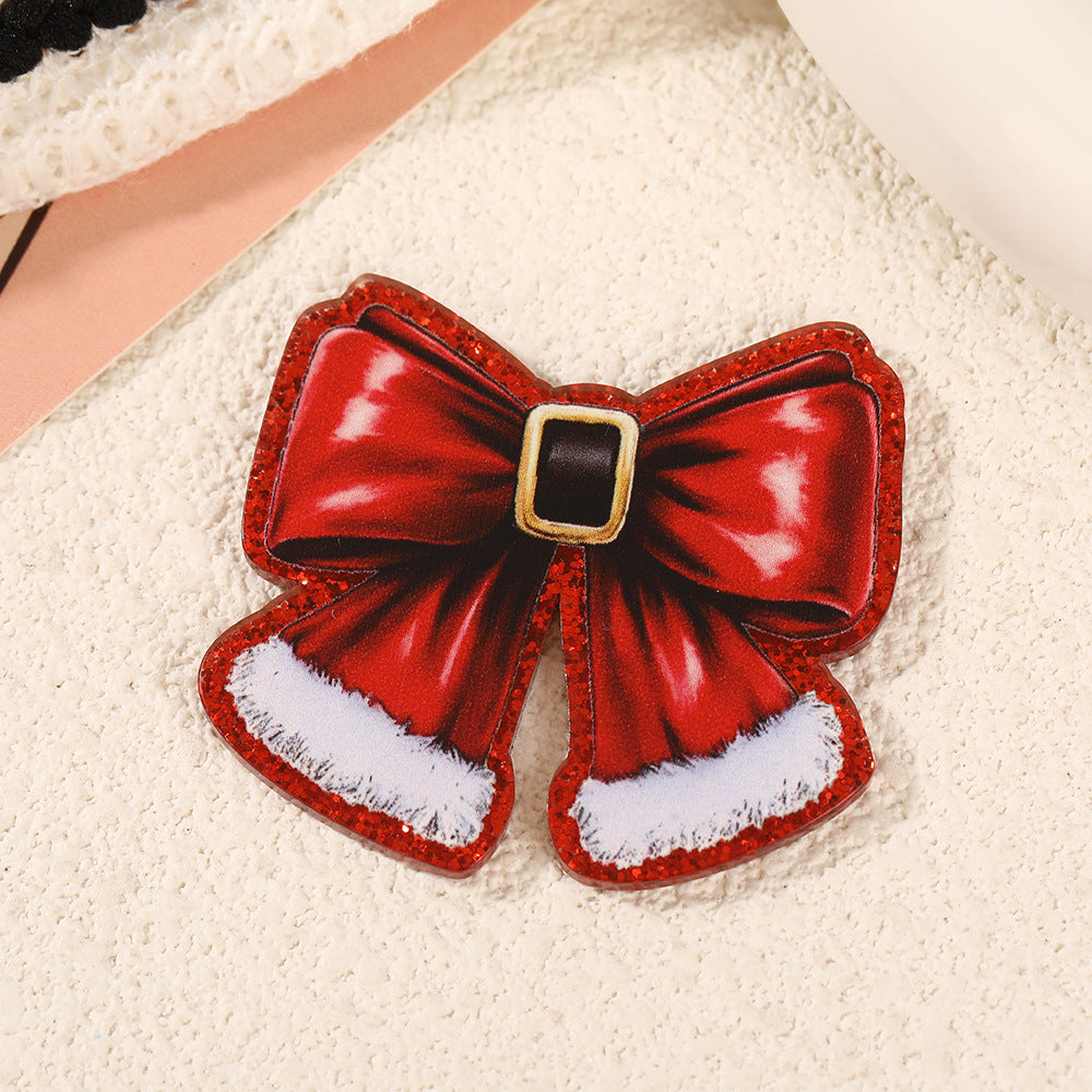 Wholesale 10pcs Cute cartoon Christmas acrylic Flatback