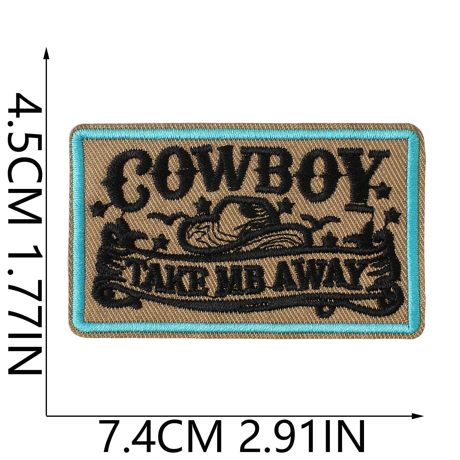 Wholesale Western Cowboy Cactus Embroidered Iron On Patches DIY et And Bag Crafts Boutique Resale