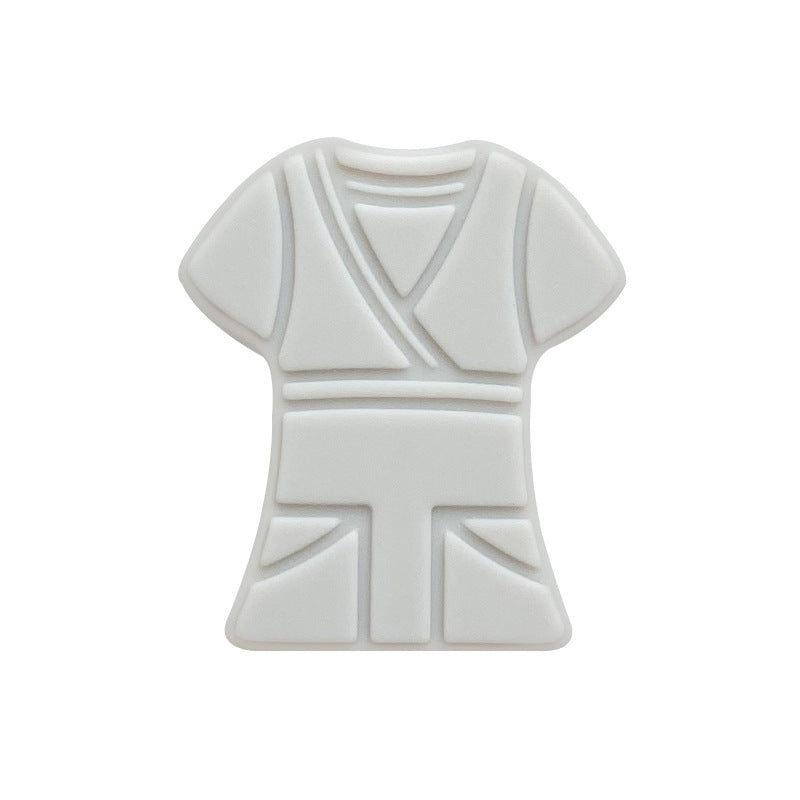 Al por mayor 10 piezas/paquete de 20 × 25 mm de ropa de enfermera de enfermería de bricolaje de silicona