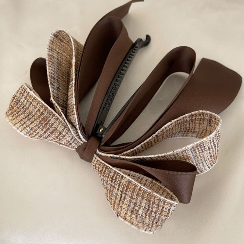 Wholesale Bow Tie Extra Large Satin Hair Clips