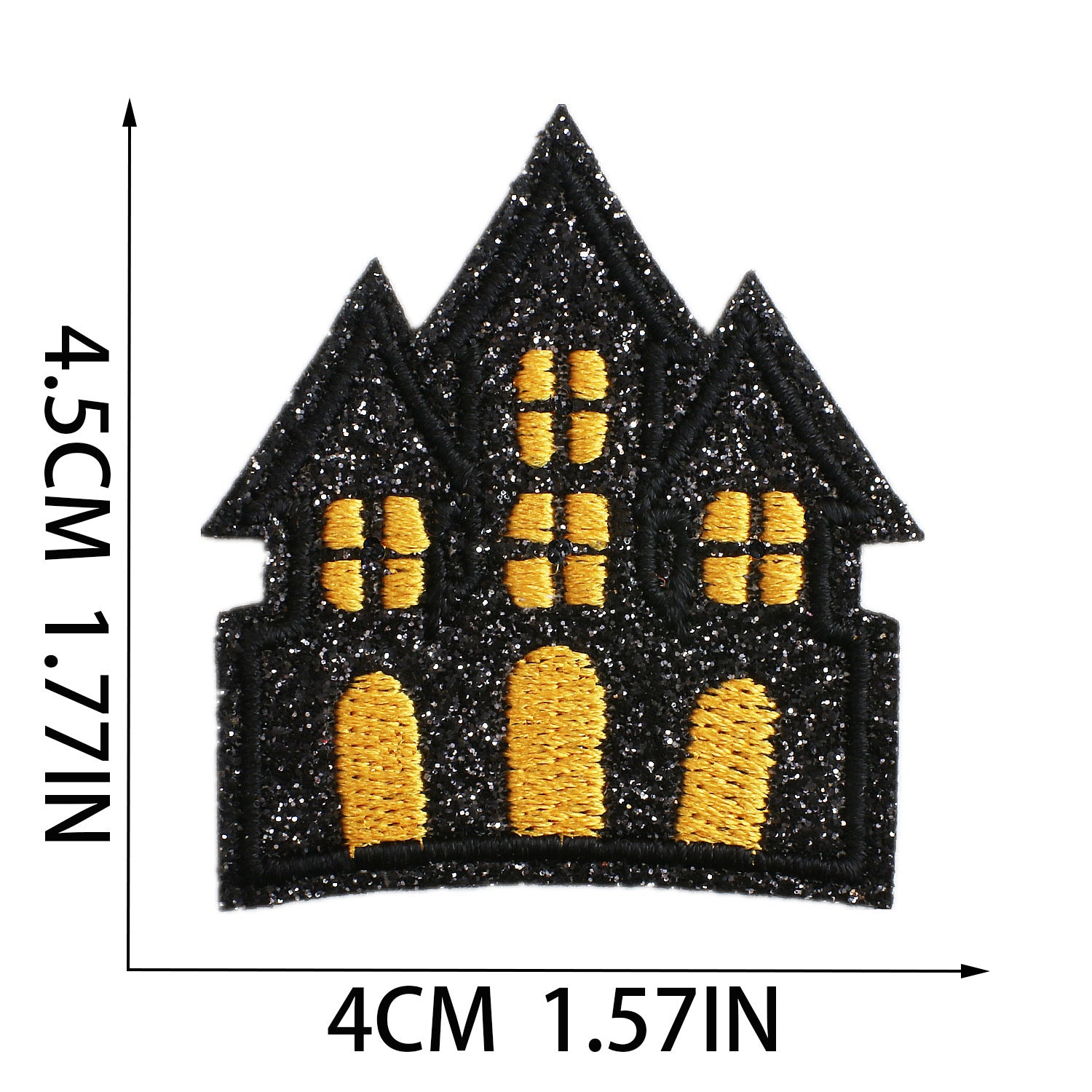 Wholesale Glitter Embroidered  Patch Ghost Skull Witch Cartoon DIY Fashion Accessory For Clothing Party Resale