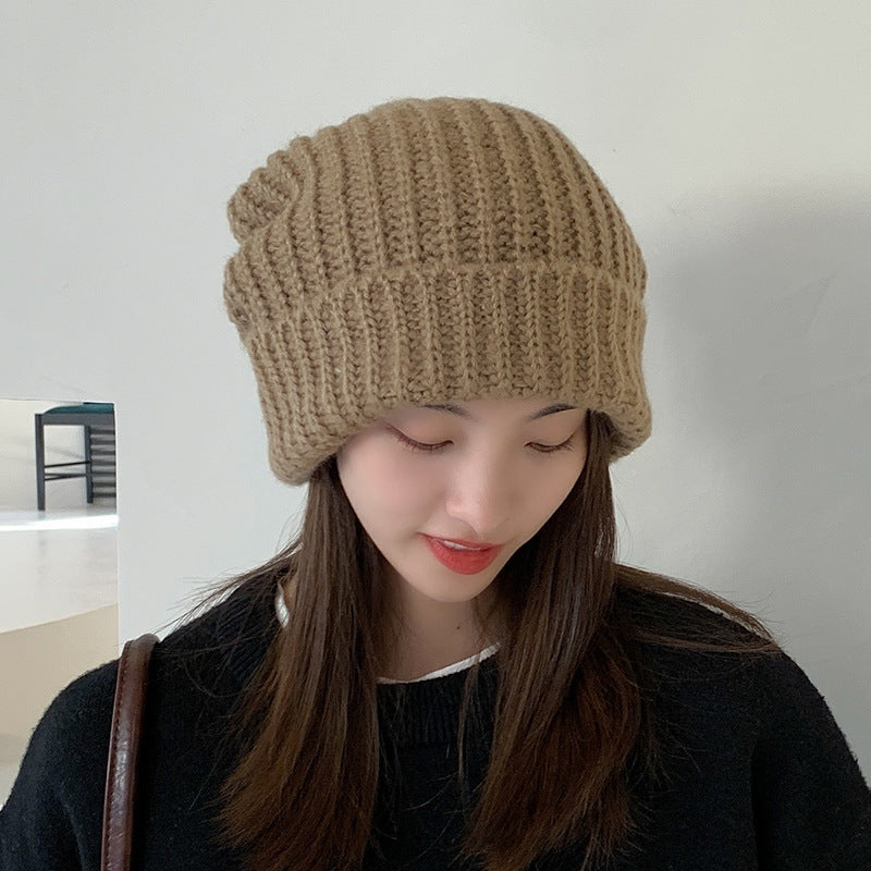Wholesale Pile Hat Fashion All-match Knitted Wool Hat