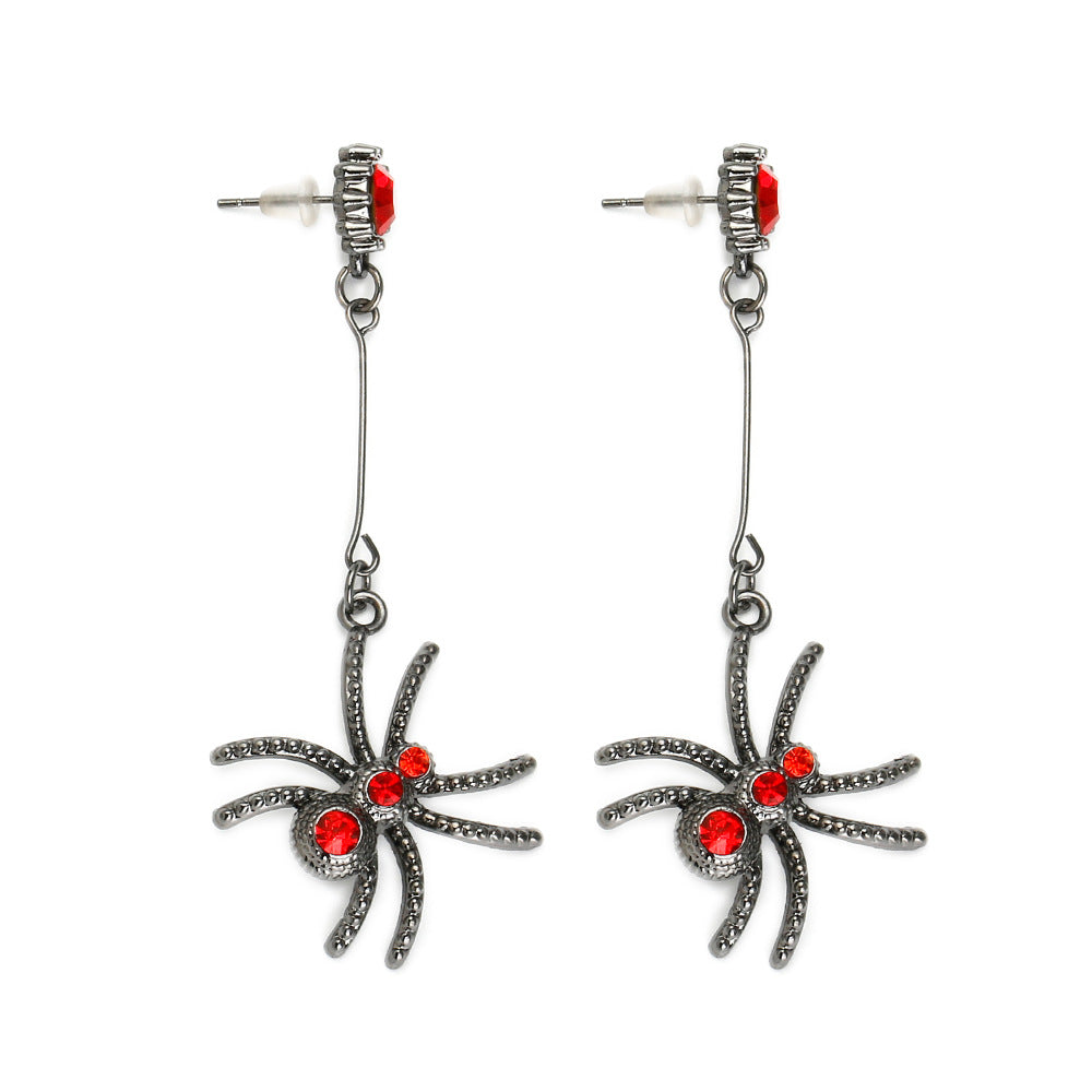 Wholesale Halloween Creative Spider Gothic Earrings