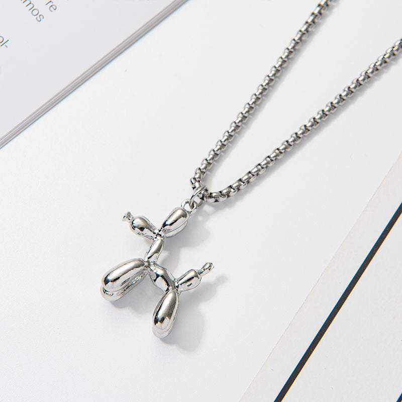 Wholesale Balloon Puppy Necklace Sweater Chain