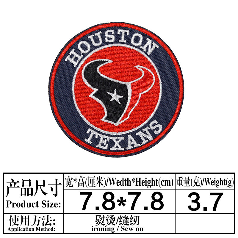 Wholesale Colorful and diverse circular team emblem embroidery DIY Patches OLY Exclusive