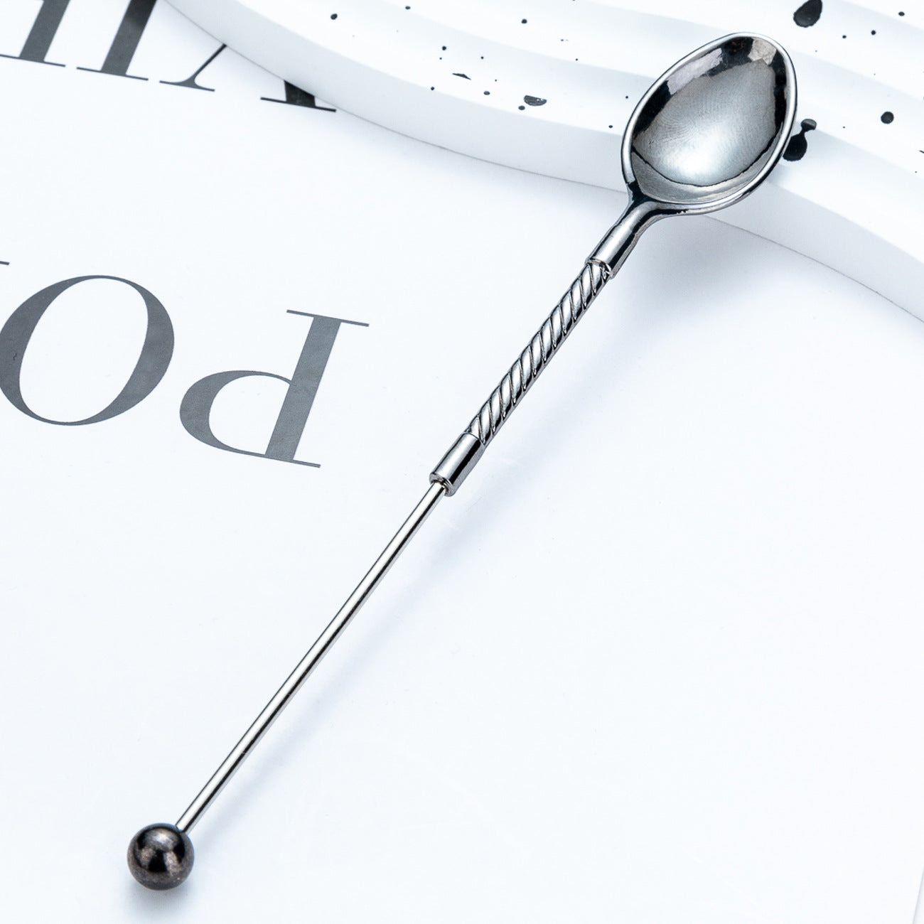 Wholesale New DIY beaded spoon restaurant tableware spoon coffee spoon