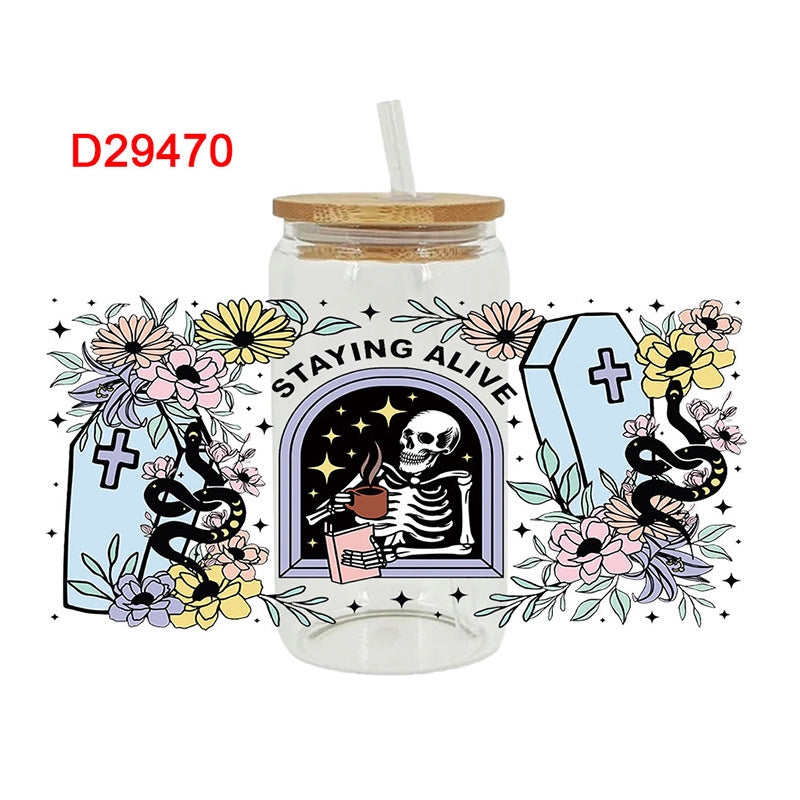 Wholesale UV Transfer Paste Glass Crystal Label Crystal Paste 16OZ UV DTF WRAPS