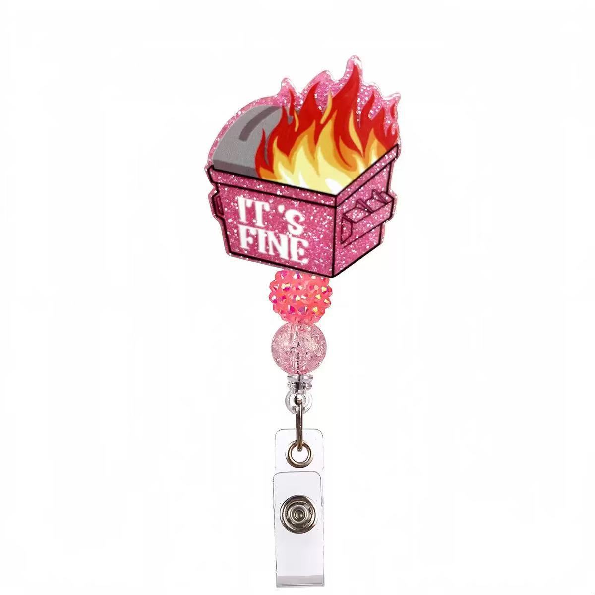 Wholesale Colorful Fire Box  Badge Reels