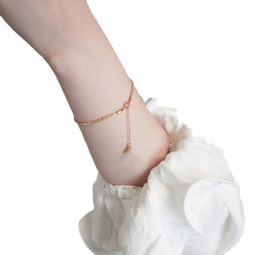 Wholesale Sparkling Design Sense Broken Gold New Fashion Bracelet