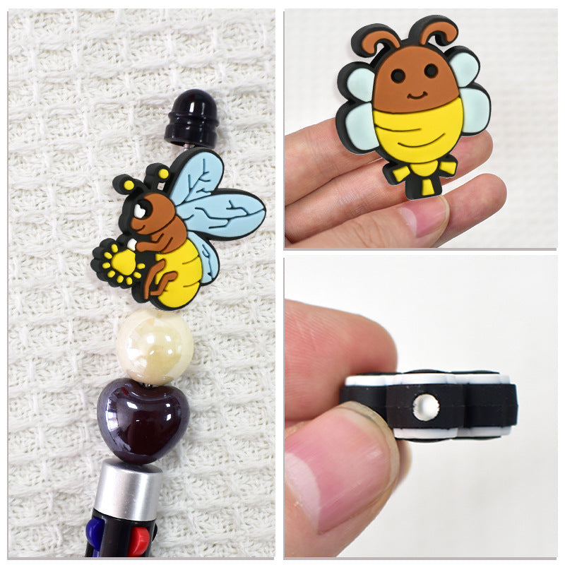 Wholesale  Random 100pcs/pack Little Bee Bead Series  Focal Beads