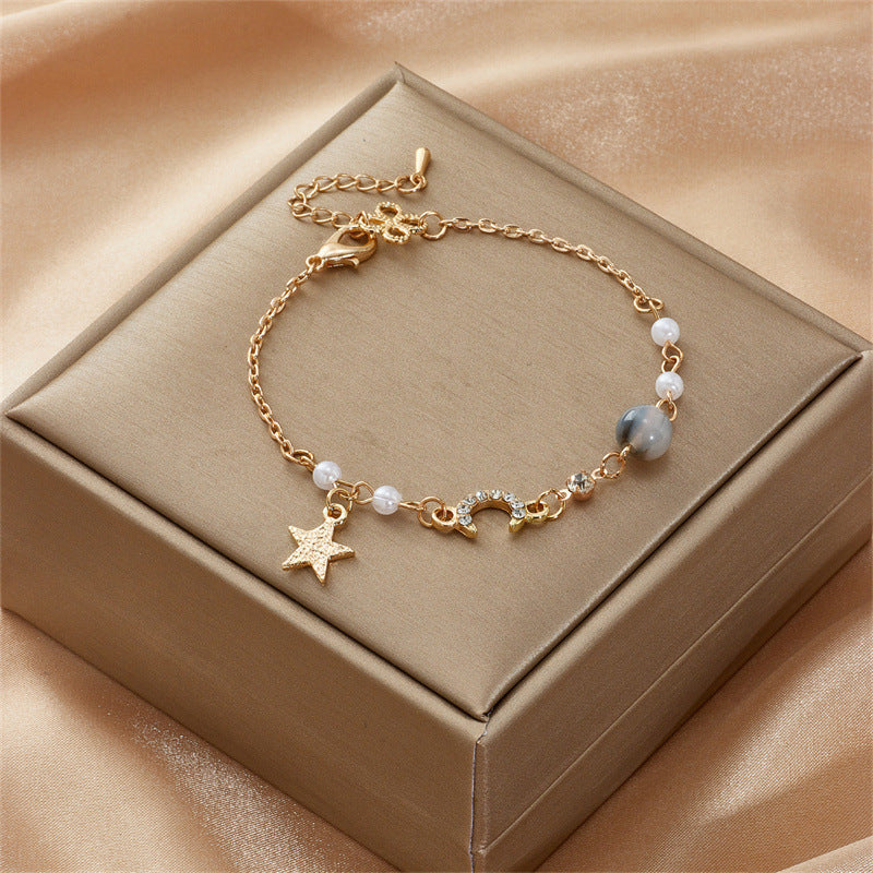 Wholesale Sun Moon Star Pearl Bracelet