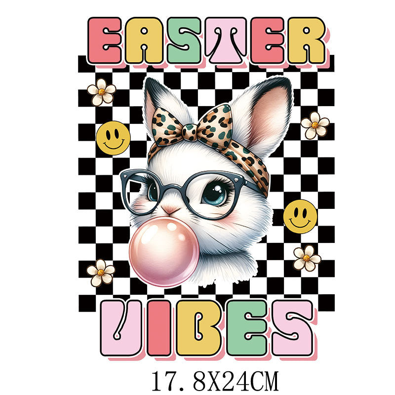 Wholesale 10pcs Easter Rabbit Radish UV DTF Ready to Press Transfers Wrap