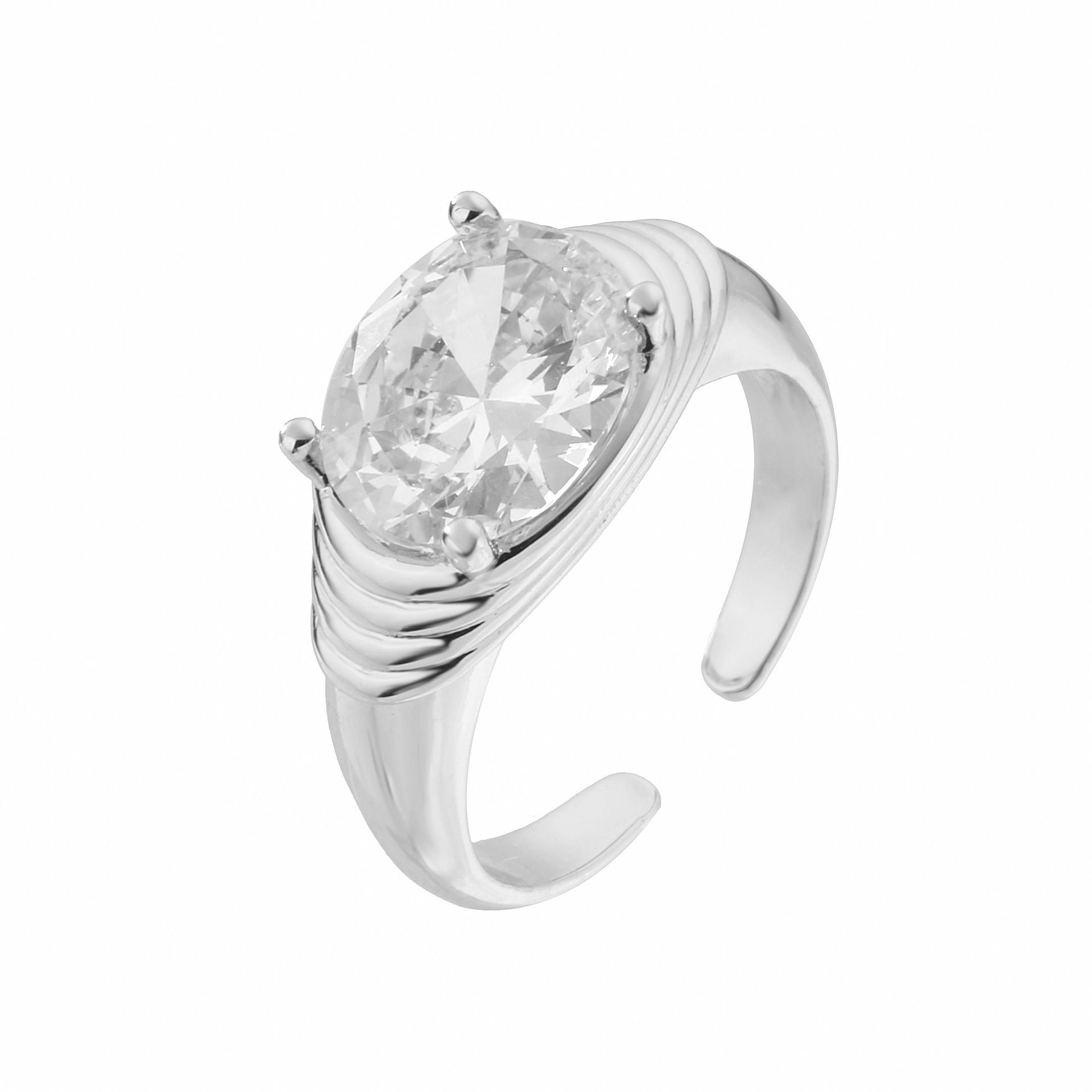Wholesale Fashion Love Geometric Opening Adjustable Ring