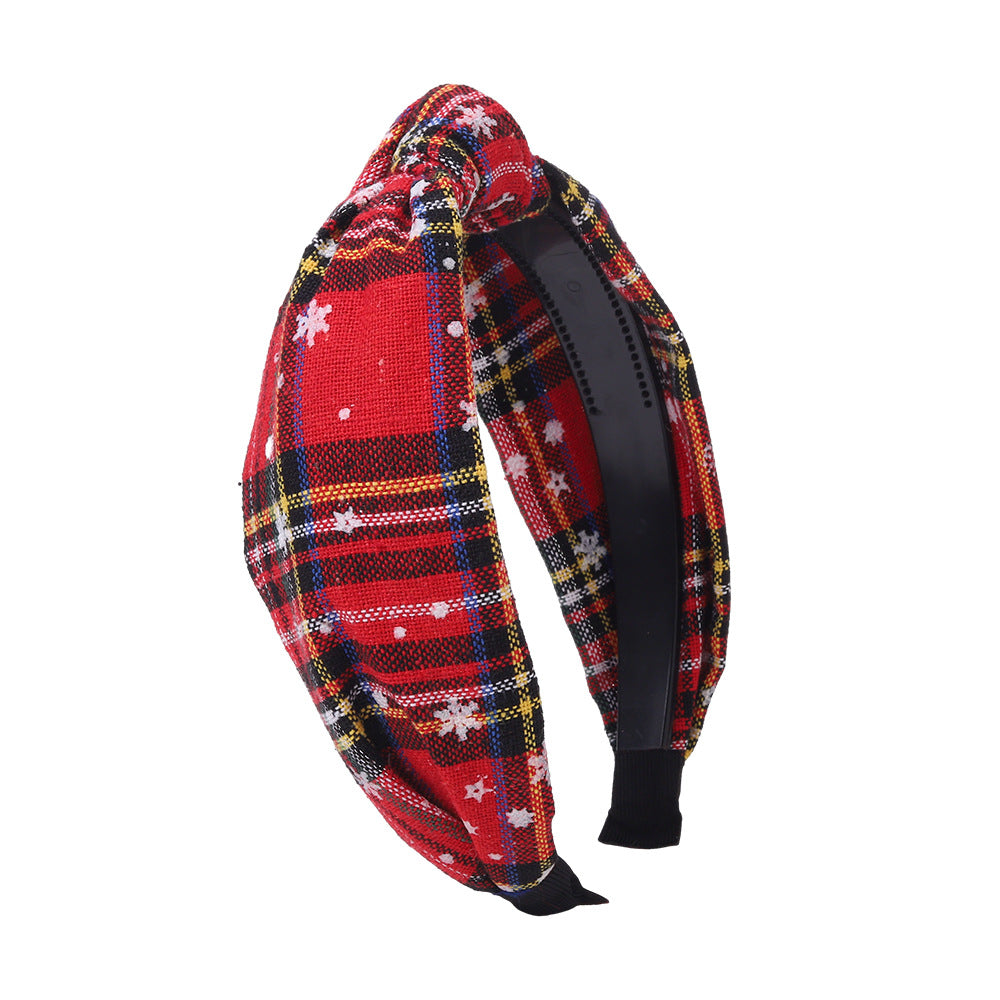 Wholesale Christmas Series Knotted Fabric Hair Bands