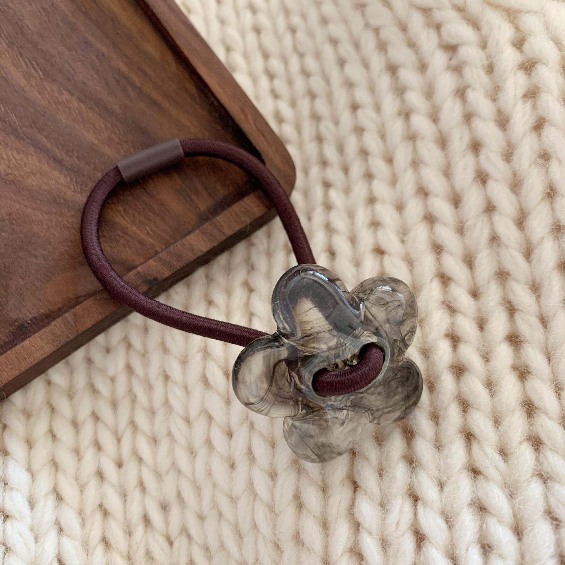 Wholesale Fresh and Simple High Elastic Cowhide Hair Rope