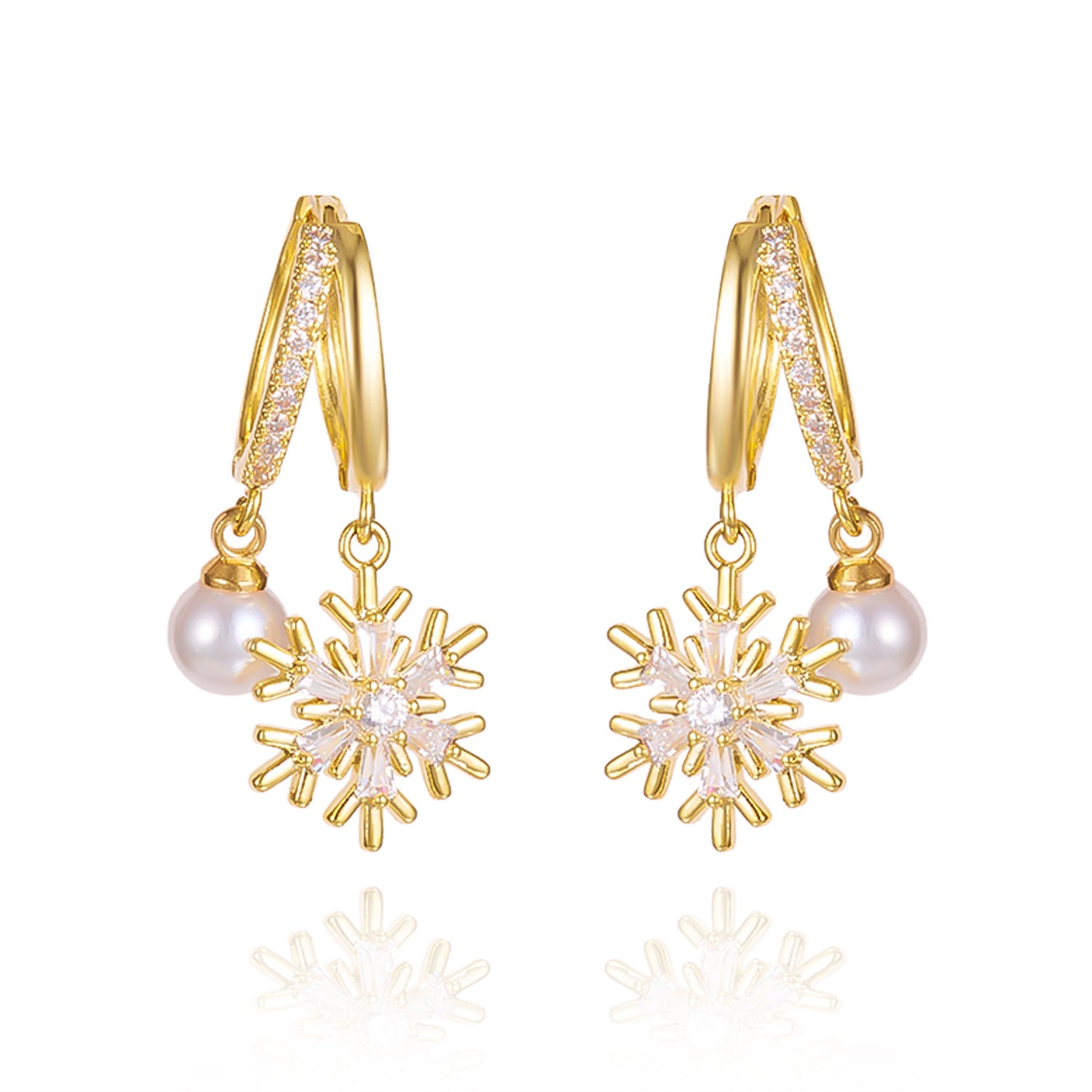 Wholesale Colorful diamond Christmas tree earrings