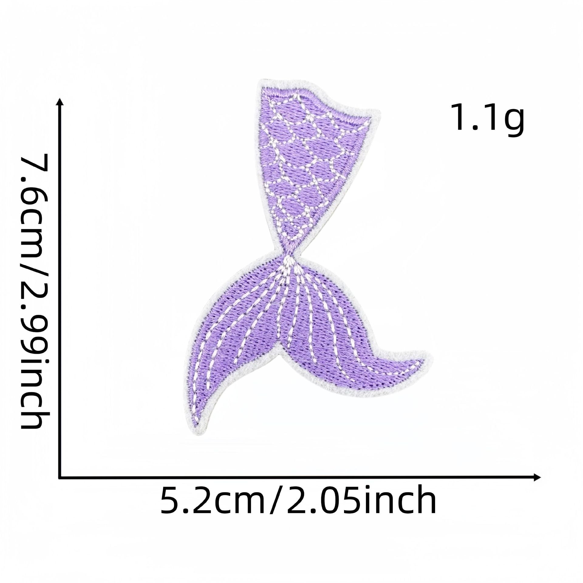 Wholesale  Cartoon Mermaid Embroidery  Summer Cloth DIY Patches