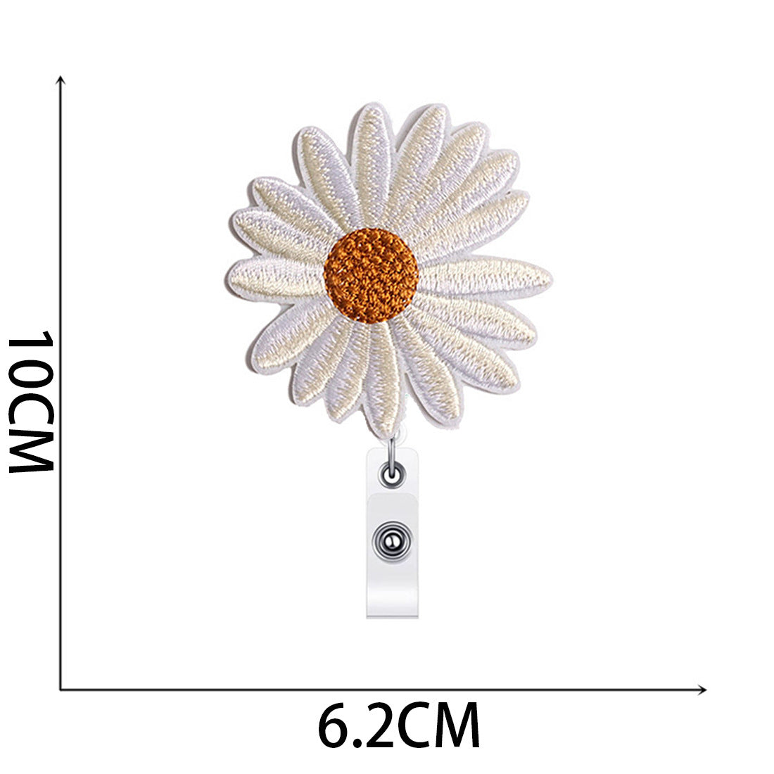Wholesale Sunflower Easy Pull Buckle Embroidered Cloth Sticker