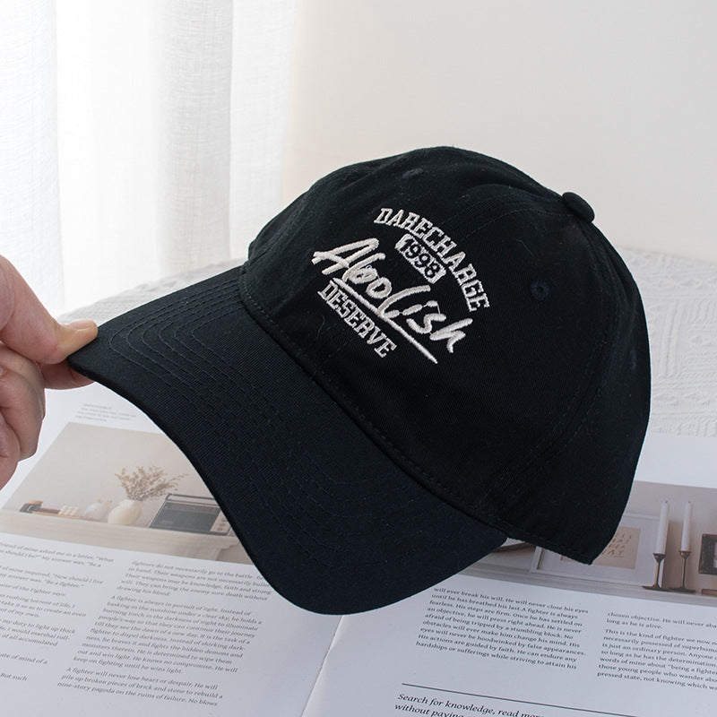 Wholesale Letter Embroidered Baseball Cap Men's and Women's Fashion Cap Shown Small Face