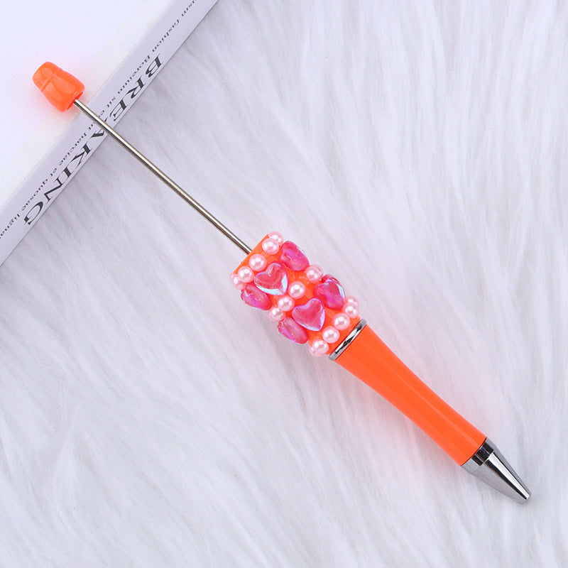 Wholesale 50pcs DIY Love Diamond Pearl Inlaid Beaded Ballpoint Pen