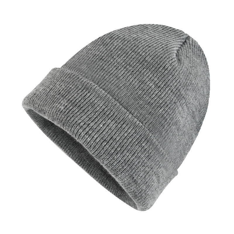Wholesale Spot Wholesale Knitted Hats Winter Warm Solid Color Thickened Beanie
