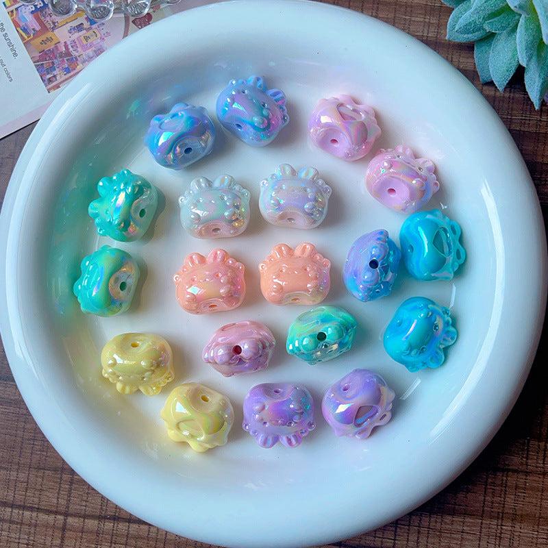 Wholesale   5pcs/pack Cute cartoon bunny loose beads Acrylic Beads