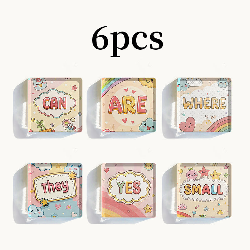 Wholesale English alphabet word transparent acrylic magnetic refrigerator magnet