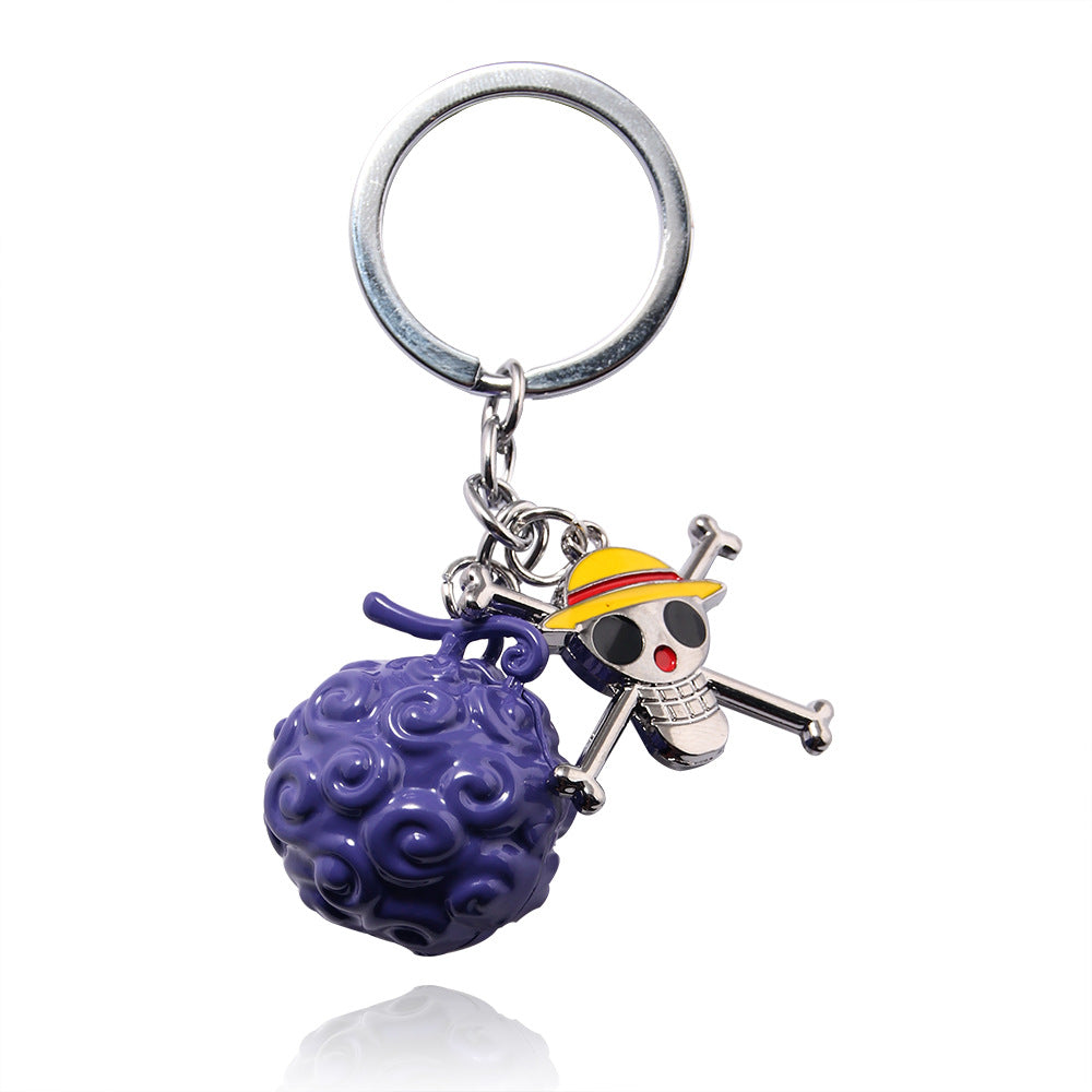 Wholesale Alloy Devil Fruit Pendant Keychain