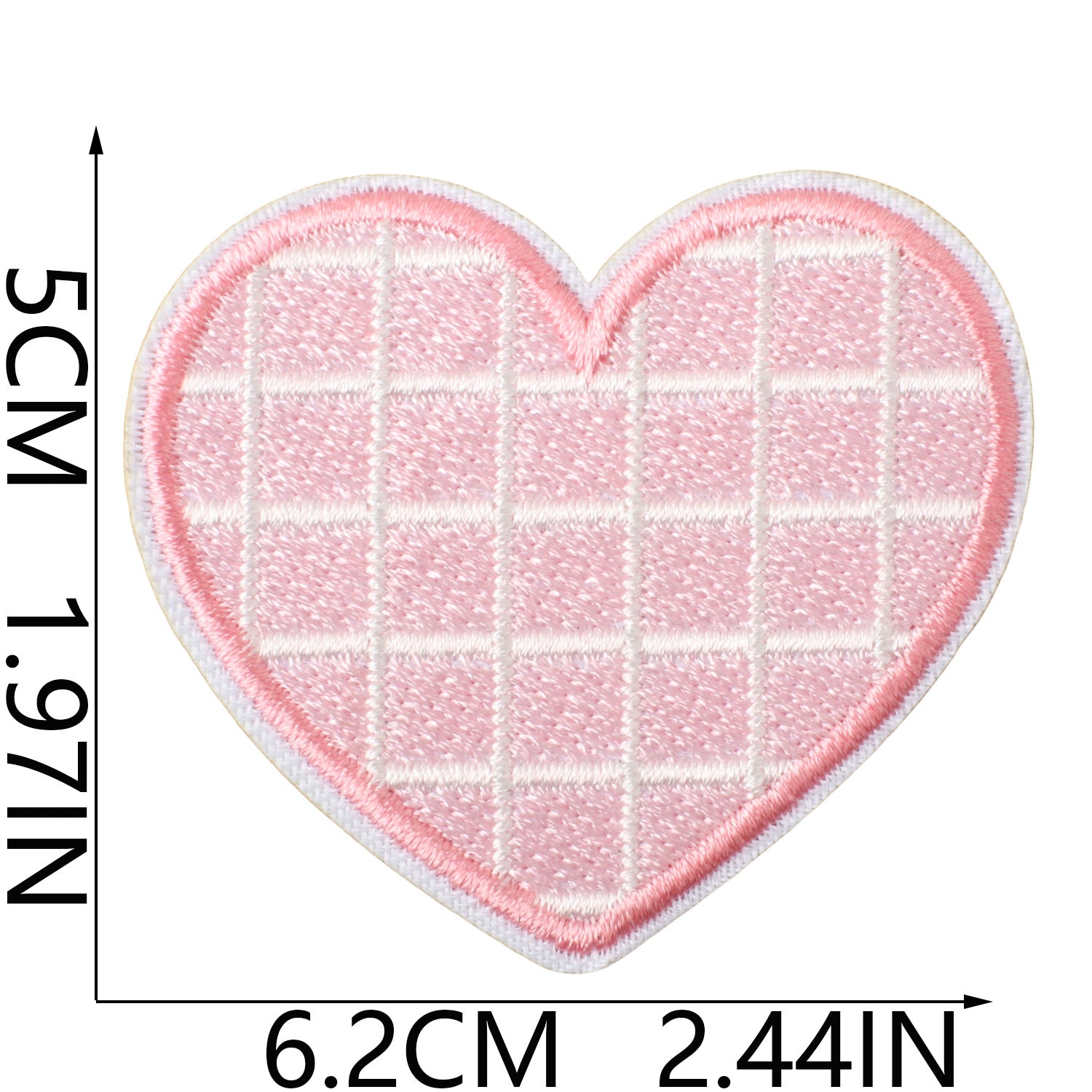 Wholesale Heart Shaped Embroidered Iron On Patches Cute DIY Clothing Repair Decorative Accent
