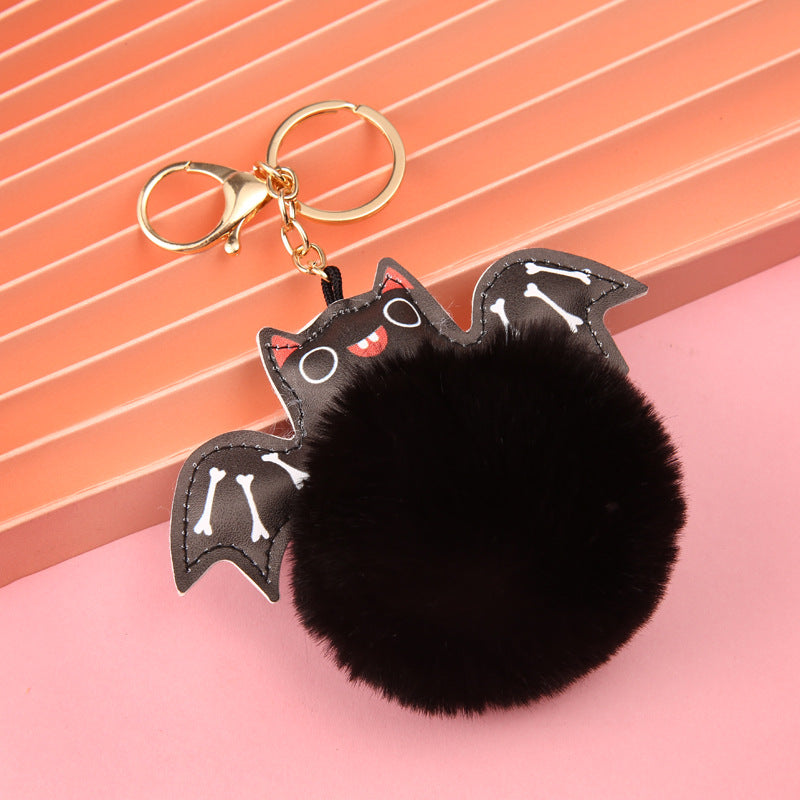 Parga al por mayor Bat Rex Rabbit Fur Keychains