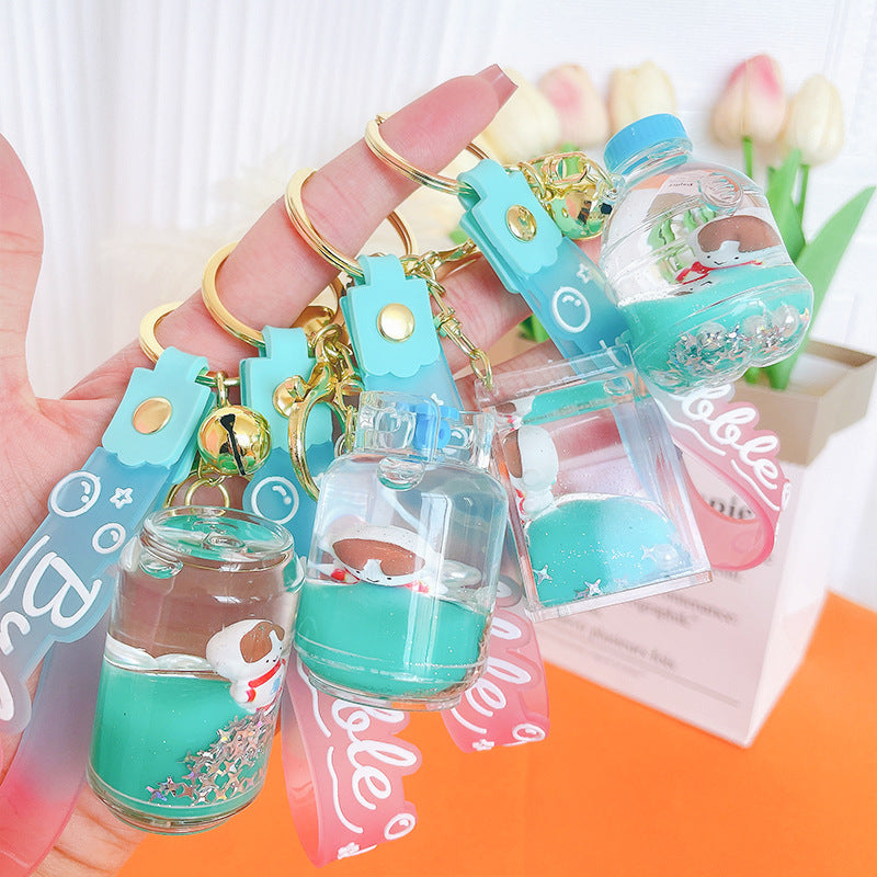 Wholesale Milk Carton Acrylic Oiled Keychains