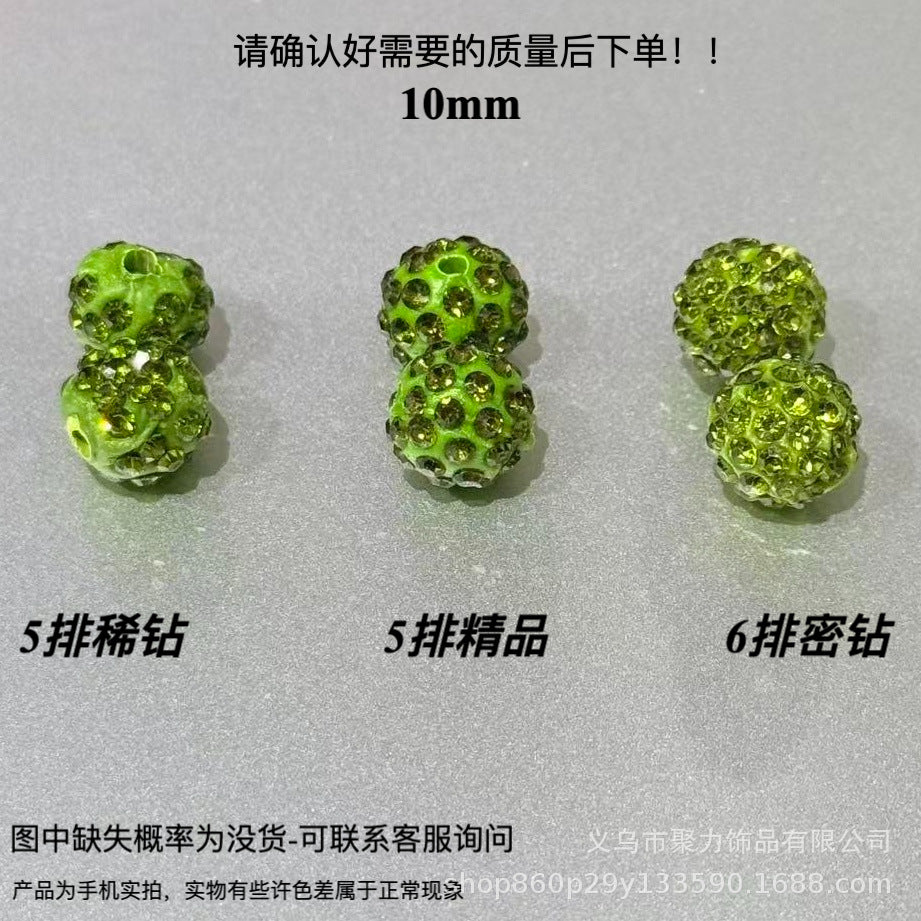 Wholesale 100pcs Polymer Clay Diamond Beads Loose Spacer Beads For DIY Jewelry Making Trendy Fashion Accessory For Resale