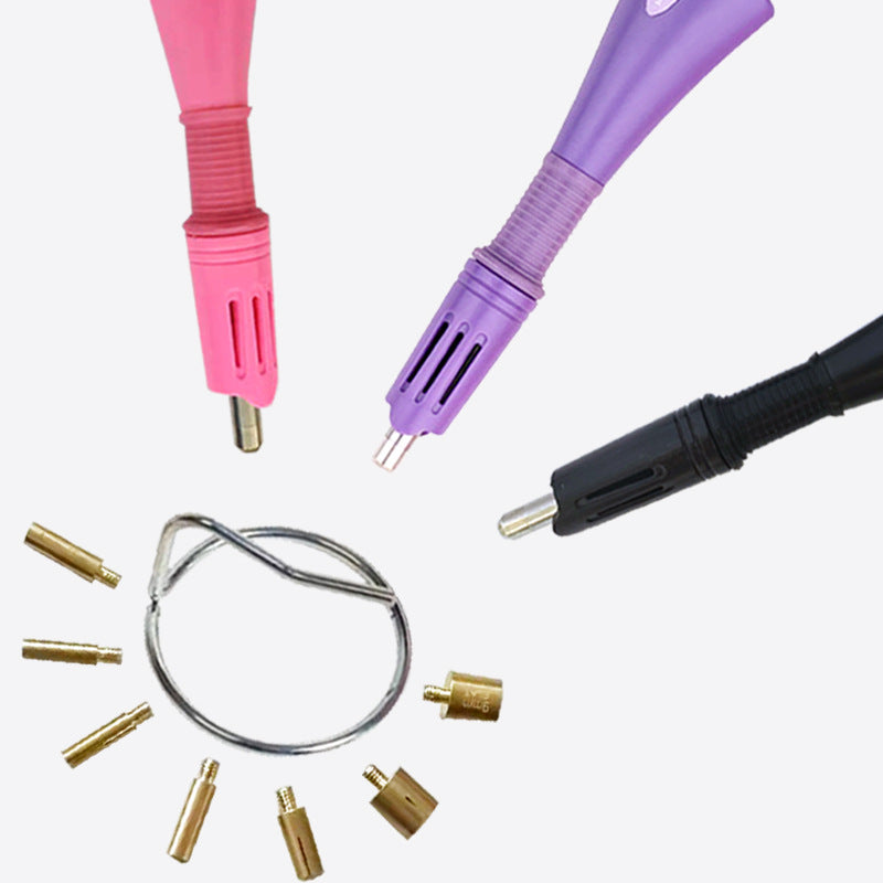 Wholesale 50pcs diy handmade hardware tool set portable clothing point drilling pen ironing drilling machine