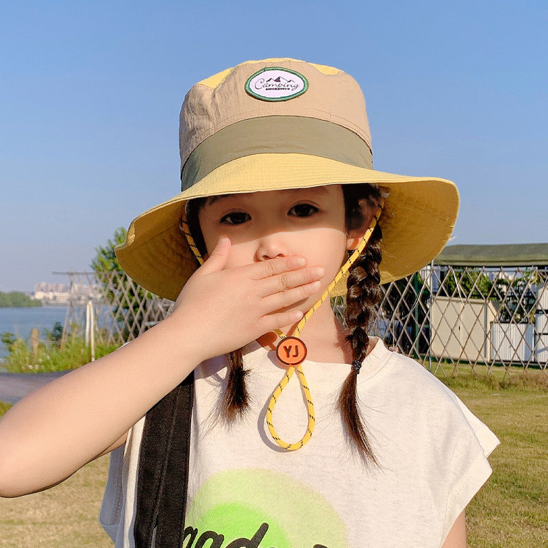 Sombrero de cubo de etiqueta para niños poliéster al por mayor