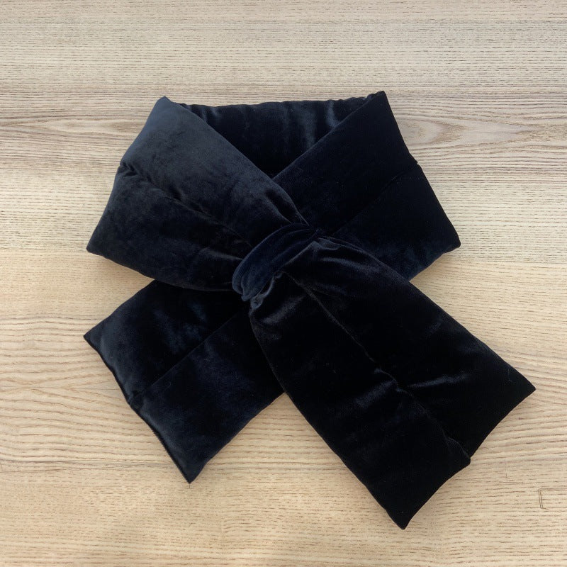 Wholesale Imitation Suede Thickened Warm Plush Down Cotton Scarves
