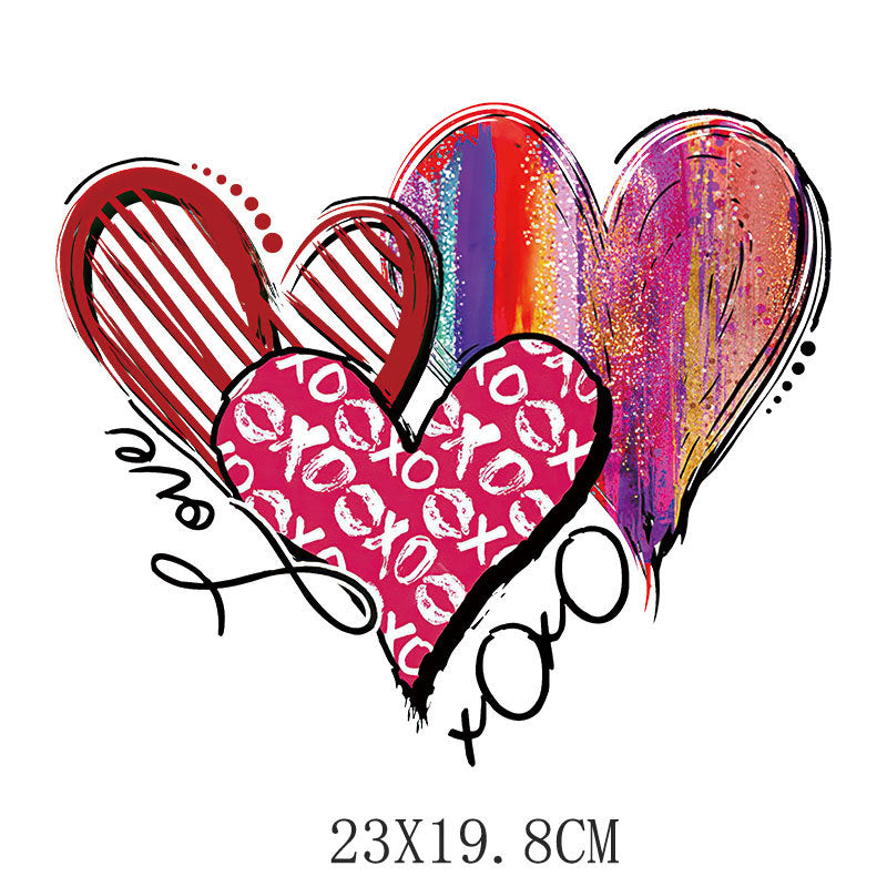 Wholesale Valentine' s Day heat transfer print  UV DTF Ready to Press Transfers Wraps