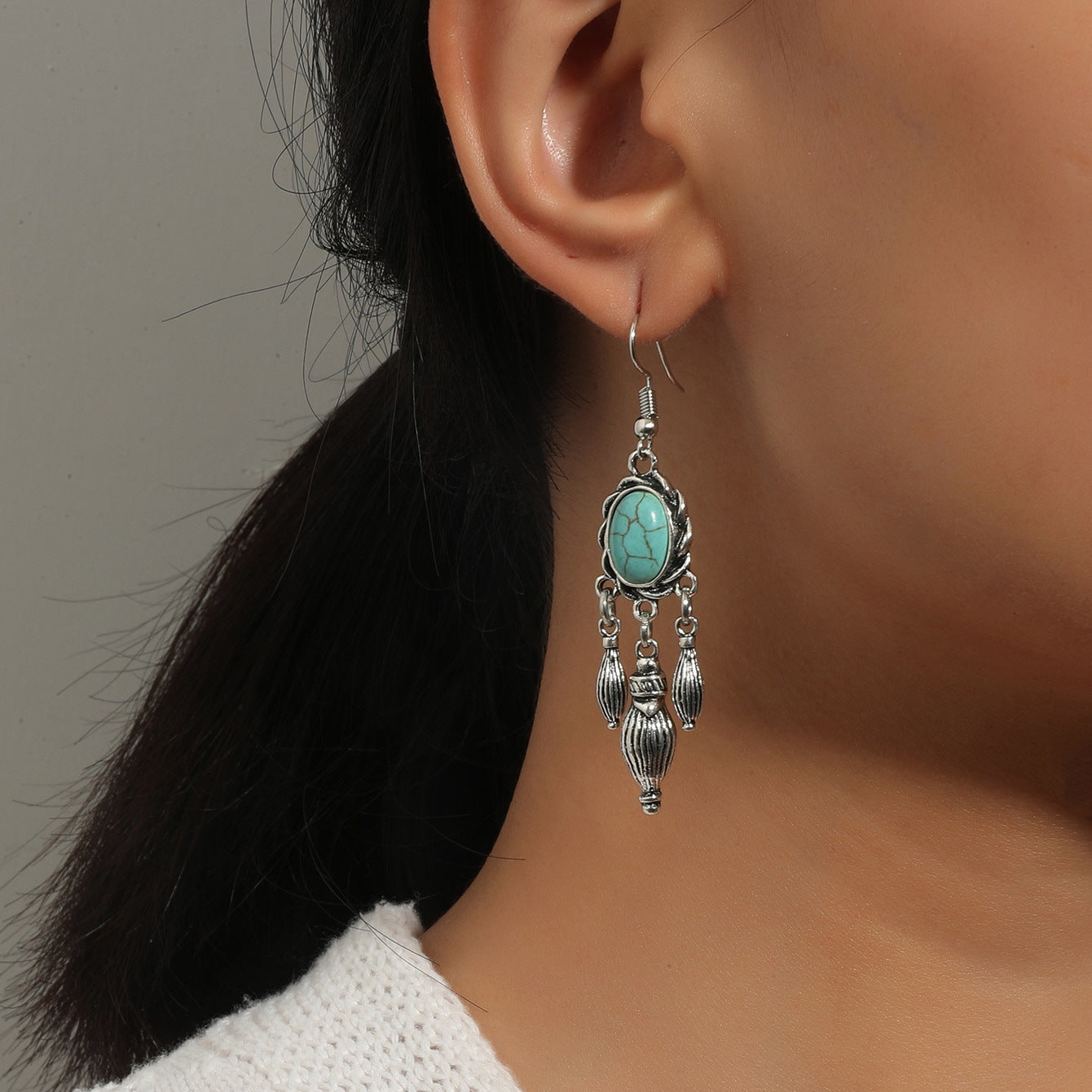 Wholesale Bohemian Turquoise Vintage Earrings