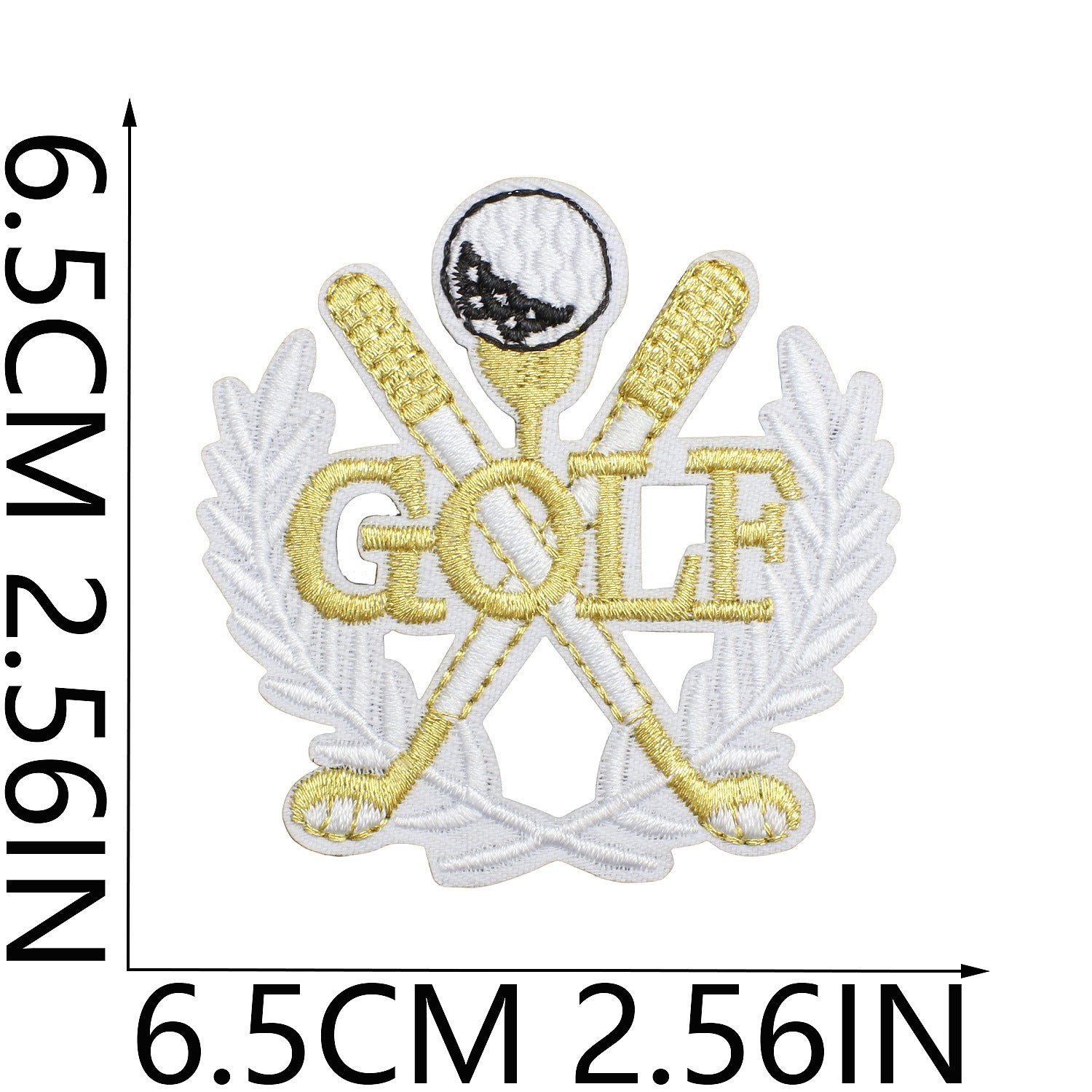 Wholesale Chic Golf Club Embroidered Patch Polyester Clothing Decorative Accent Casual Everyday Use