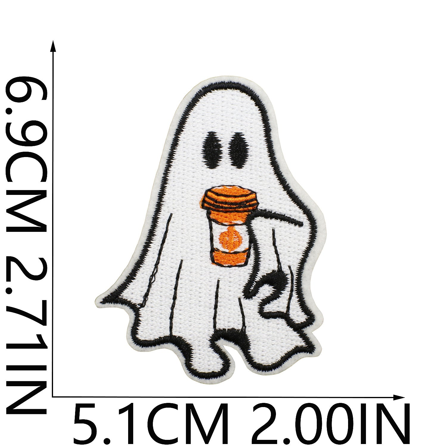 Wholesale  Ghost Witch Embroidered Patches For Clothing Bicycle Bag Decorative Gift