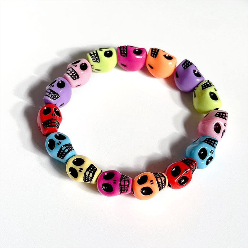 Wholesale Skull Vintage Dark Resin Bracelet