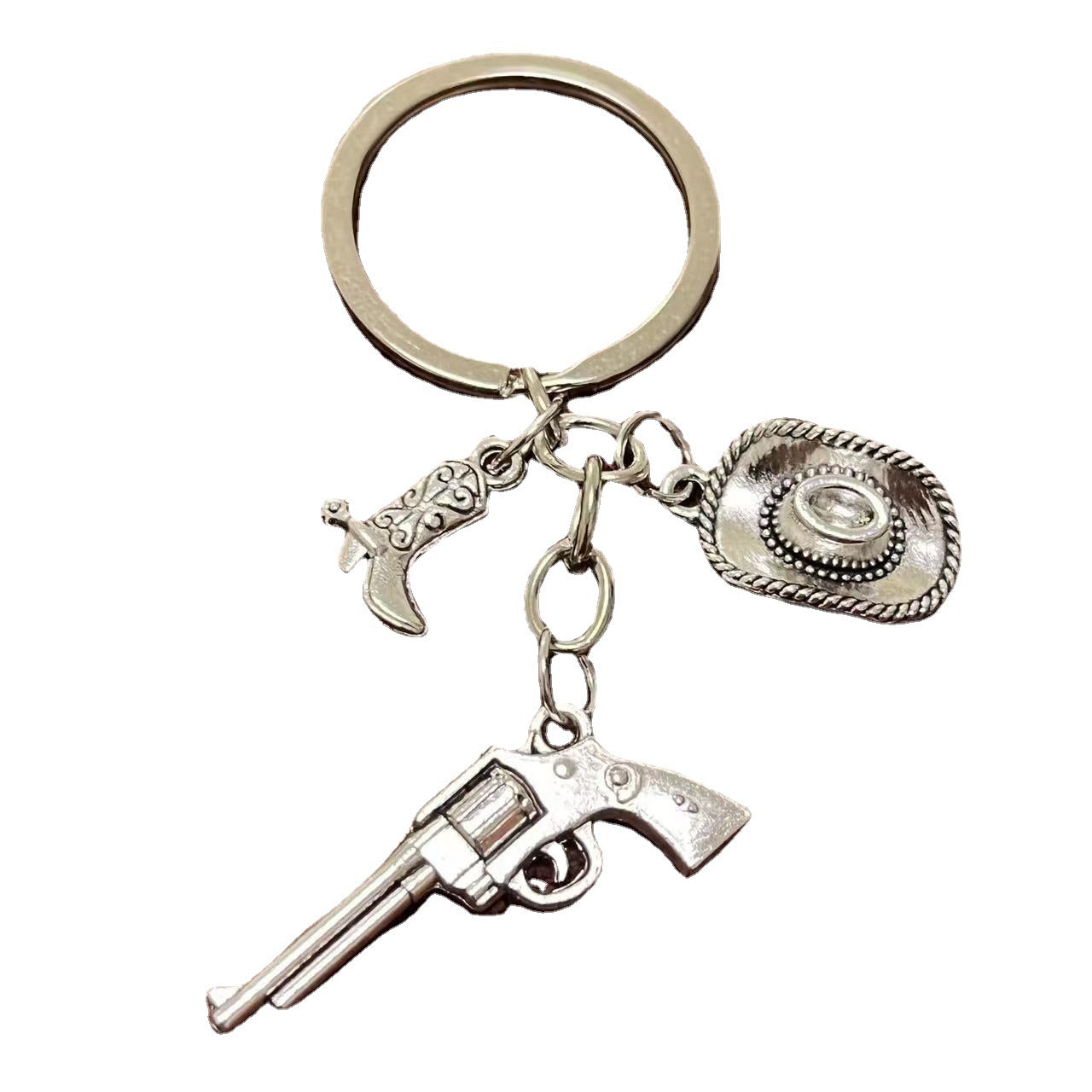 Wholesale Cowboy Hats Riding Boots Western Cowboy Keychains