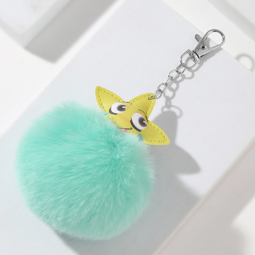 Wholesale Pentagram Plush Keychain